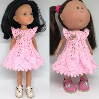 Вяжем спицами простое платье для куклы (описание и видео урок) | Оксана  Лифенко | Дзен