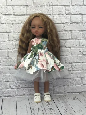 Платье из хлопка для куклы Паола Рейна 32 см. - купить с доставкой по  выгодным ценам в интернет-магазине OZON (681316115)