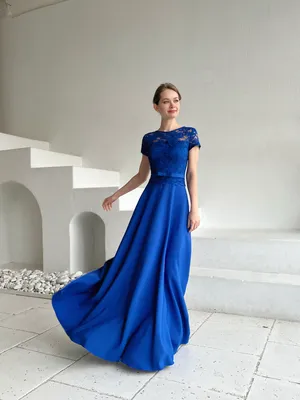 Satin Wrap dress blue | Голубое платье на выпускной, Атласные платья,  Вечерние платья