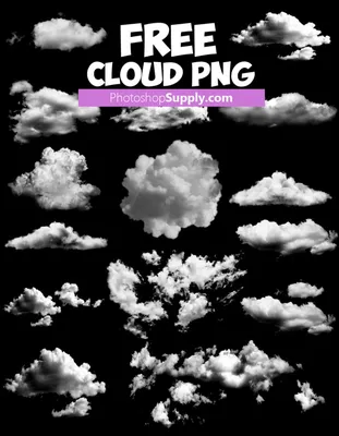 FREE) Cloud PNG Images - Photoshop Supply