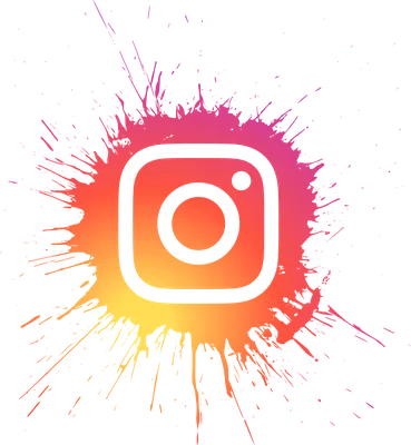 Instagram Logo Splatter (PNG Transparent) | OnlyGFX.com