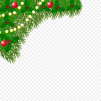 Рождество и новый год декоративные уголки Png с шаром падуба PNG ,  рождество, Png, Новый год PNG картинки и пнг рисунок для бесплатной загрузки