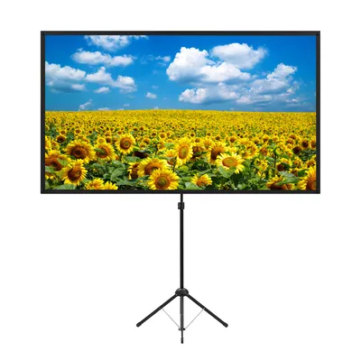 проекционный экран портативный 100\" Экран для проектора напольный - купить  с доставкой по выгодным ценам в интернет-магазине OZON (576747095)