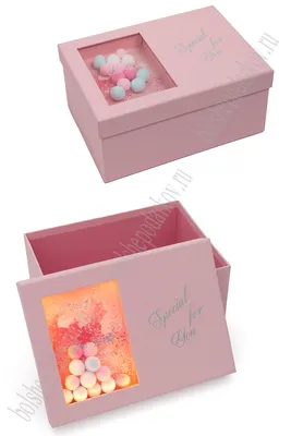 Подарочная коробка с подсветкой 25*18*11,5 см (SF-5677) розовый В  Интернет-Магазине По Оптовым Ценам