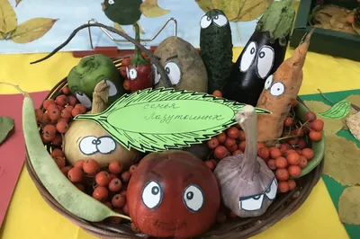 Поросенок из яблока и морковки: поделки из овощей и фруктов для детей