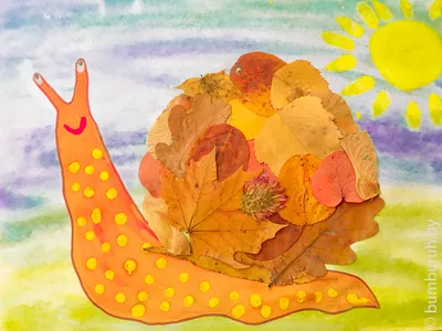 Мастер-класс «Осенний пейзаж» (из осенних листьев) (12 фото). Воспитателям  детских садов, школьным учителям и педагогам - Маам.ру