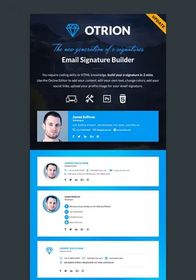 I will create clickable HTML email signature with responsive - FiverrBox