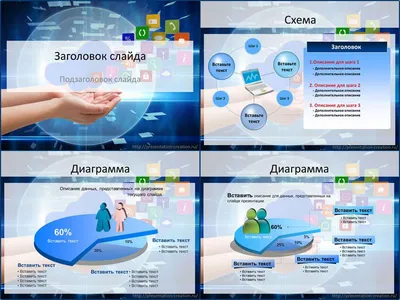 Мобильные сервисы - скачать бесплатный шаблон для создания презентации  PowerPoint