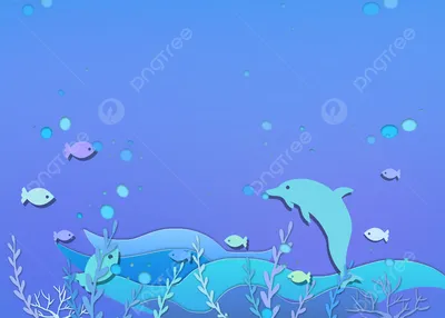 Подводный мир Океан Дельфин Рыба на заказ 3D фото для детской комнаты  спальни детский сад мультфильм Украшение Настенные обои | AliExpress