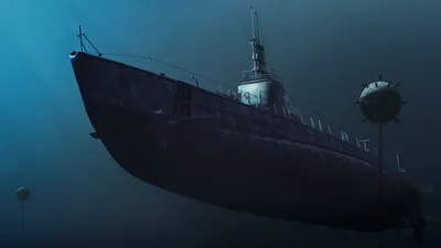 Картинки мины, submarine, подводная лодка, арт - обои 1920x1080, картинка  №34501