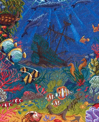 Картина \"Подводный мир -морские рыбы\" – заказать на Ярмарке Мастеров –  OT8U6BY | Картины, Челябинск