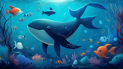 Картина Подводный мир. Размеры: 20x30, Год: 2022, Цена: 5500 рублей  Художник Лукашевич Мария