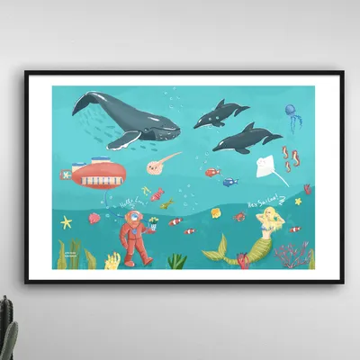Фотообои Подводный мир купить на стену • Эко Обои