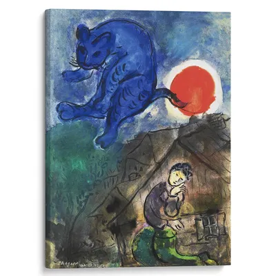 Картина на холсте Марк Шагал \"Поэт\"