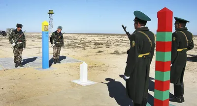 Служба пограничников на российско-казахстанской границе | РИА Новости  Медиабанк