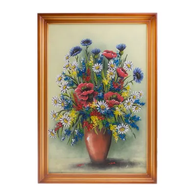 Полевые цветы в саду» картина Разумовой Светланы маслом на холсте — купить  на ArtNow.ru