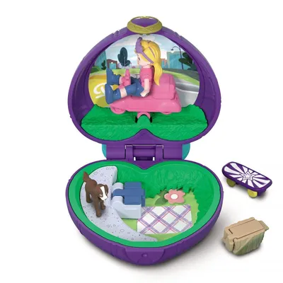 Polly Pocket Playset and 2 Dolls | Watermelon Compact | MATTEL