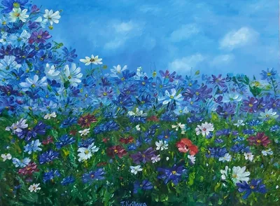 Картина «Поляна цветов», Татьяна Крылова - Jose Art Gallery