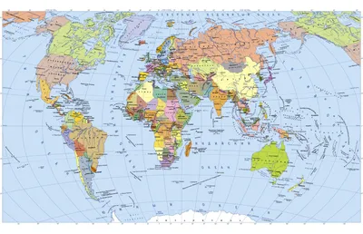 Политическая карта мира обои - 32 фото