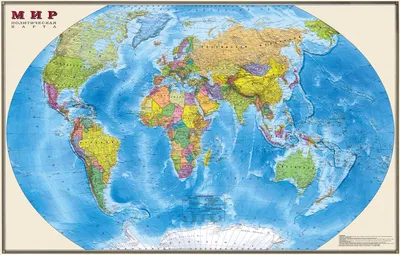 Интерактивная политическая карта мира с ламинацией Globen КН045, 1:28М —  купить по выгодной цене в интернет-магазине Колорлон