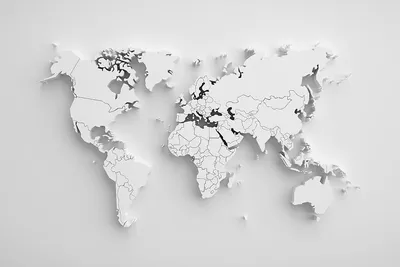 Настенные карты мира: Политическая карта мира Ретро-стиль 1:22 /размер 151  х 105