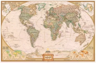 Политическая карта мира М 1:29 млн., ламинированная цена | pigu.lt