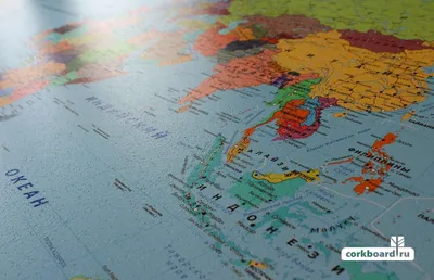 Настенные карты мира: Настенная политическая карта мира 1:22 размер 158х118