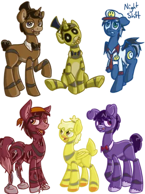 Le Pony Five Nights at Freddy's | Five nights at freddy's, Five night, Fnaf