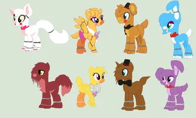 mollyjohnson: Fnaf as my little pony