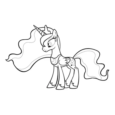 Обои на рабочий стол Princess Luna / Принцесса Луна из мультсериала My  Little Pony: Friendship Is Magic / Мои маленькие пони: Дружба — это чудо,  by Invidiata, обои для рабочего стола, скачать