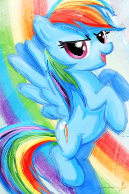 Rainbow Dash My Little Pony Friendship is Magic Art Print Poster - Etsy