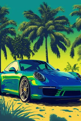 Wallpaper Porsche 911 Carrera 4S 2019 Yellow Roads Motion 640x960