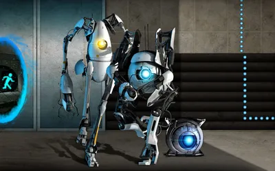 Живые обои Portal 2 с роботом Wheatley для Android