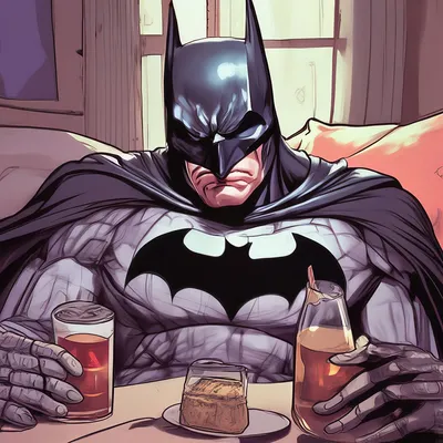 Бэтмен после похмелья плачет реализм» — создано в Шедевруме