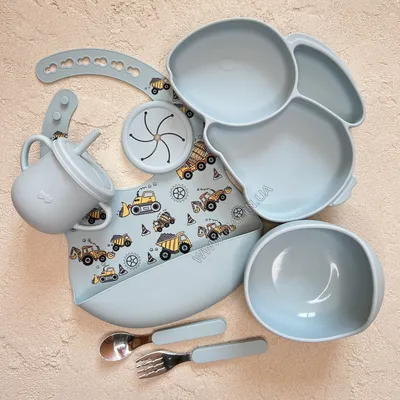 Набор силиконовой посуды для детей и малышей - посуды для детей!