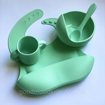Набор для кормления малышей: тарелка, миска, чашка и вилка |YSC