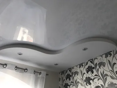 Подвесной потолок из гипсокартона в зале/гостиной (подвесной, навесной п...  | Gypsum ceiling, Ceiling design bedroom, Gypsum ceiling design