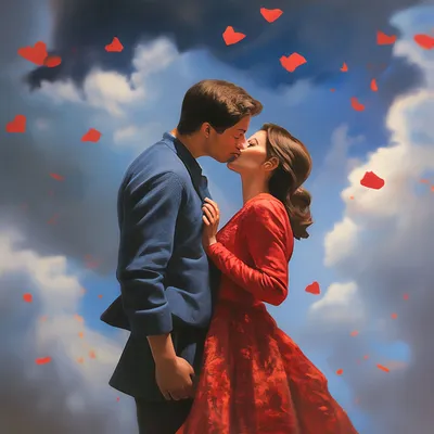 Воздушный поцелуй для любимой» — создано в Шедевруме
