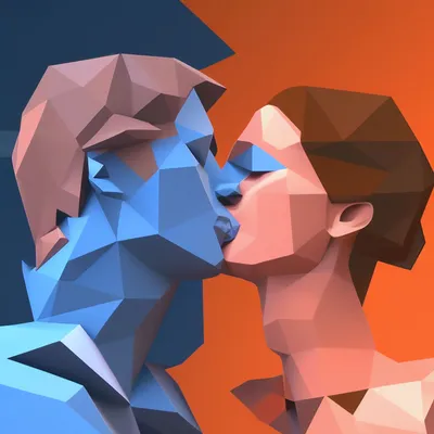 Парень нежно целует девушку в шею Стоковое Изображение - изображение  насчитывающей усмешка, поцелуй: 181368613