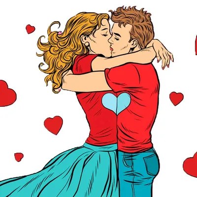 Идеи на тему «Поцелуи обнимашки» (32) | поцелуй, счастливые картинки,  открытки