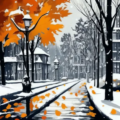 Картина Поздняя осень в Киеве ᐉ Колос Анна ᐉ онлайн-галерея Molbert.
