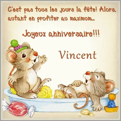 Картинка с днем рождения на французском языке (скачать бесплатно)