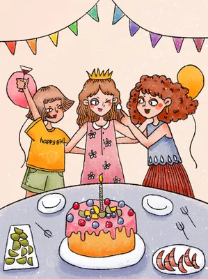 Ретро открытки с днем рождения для детей и взрослых