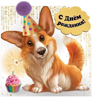 Дорогая собака, поздравляю с днем рождения!» — создано в Шедевруме