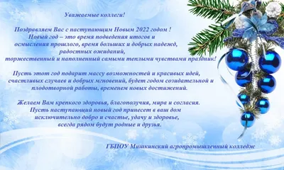 Поздравление президента ФНП К.А. Корсика с Новым годом