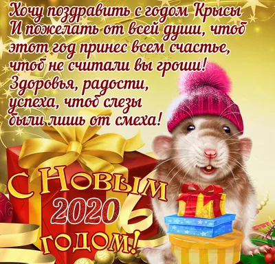 Новый год Белой Крысы 2020: красивые поздравления, проза, открытки -  Телеграф