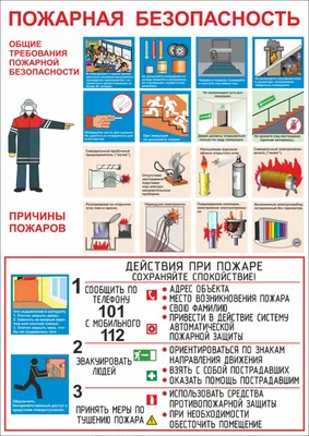 4565 Стенд Пожарная безопасность (5 кармана А4, 1 карман А3) (3796) купить  в Минске, цена