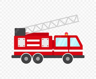 Пожарная машина , вид сбоку, детская…» — создано в Шедевруме