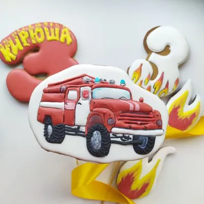 Раскраска Пожарная машина для малышей распечатать или скачать