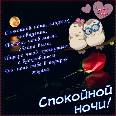 Красивое пожелание добрый вечер доброй ночи, 50 вариантов, в стихах,  картинках, открытках, гифках. Прикольные пожелания добрый веч… | Ночь, Спокойной  ночи, Открытки